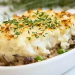 Turkey Mushroom Shepherds Pie