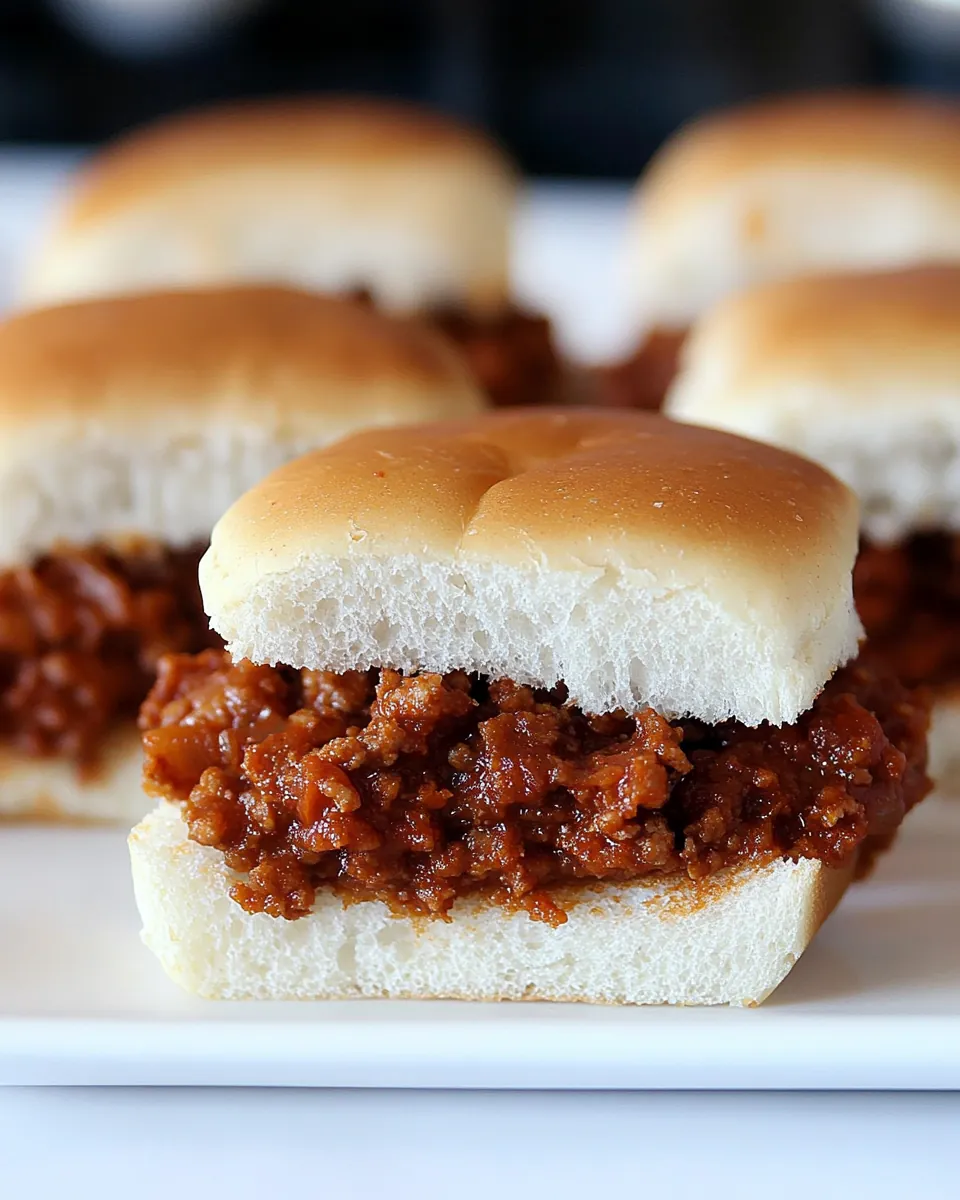 Turkey Sloppy Joe Sliders