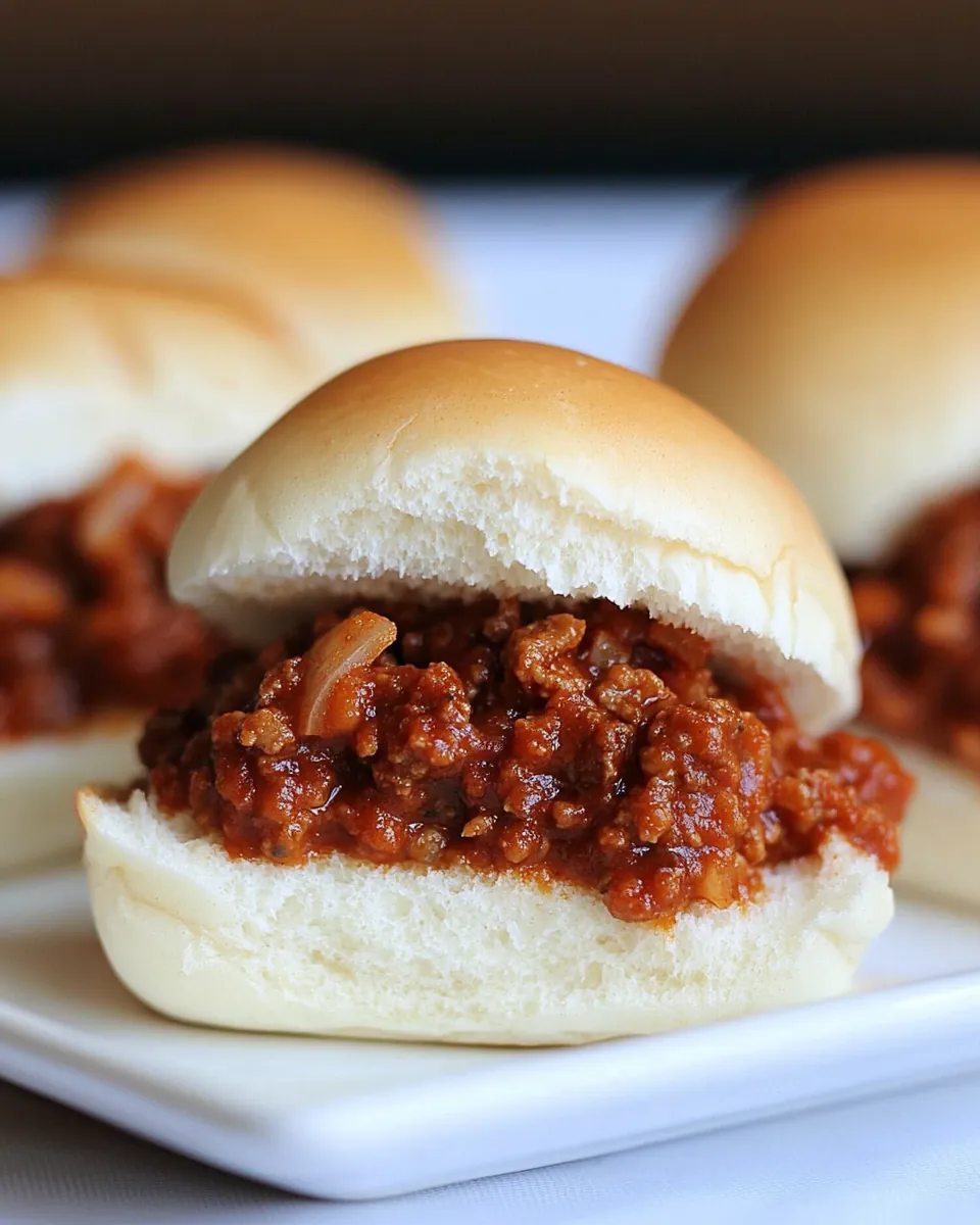 Turkey Sloppy Joe Sliders