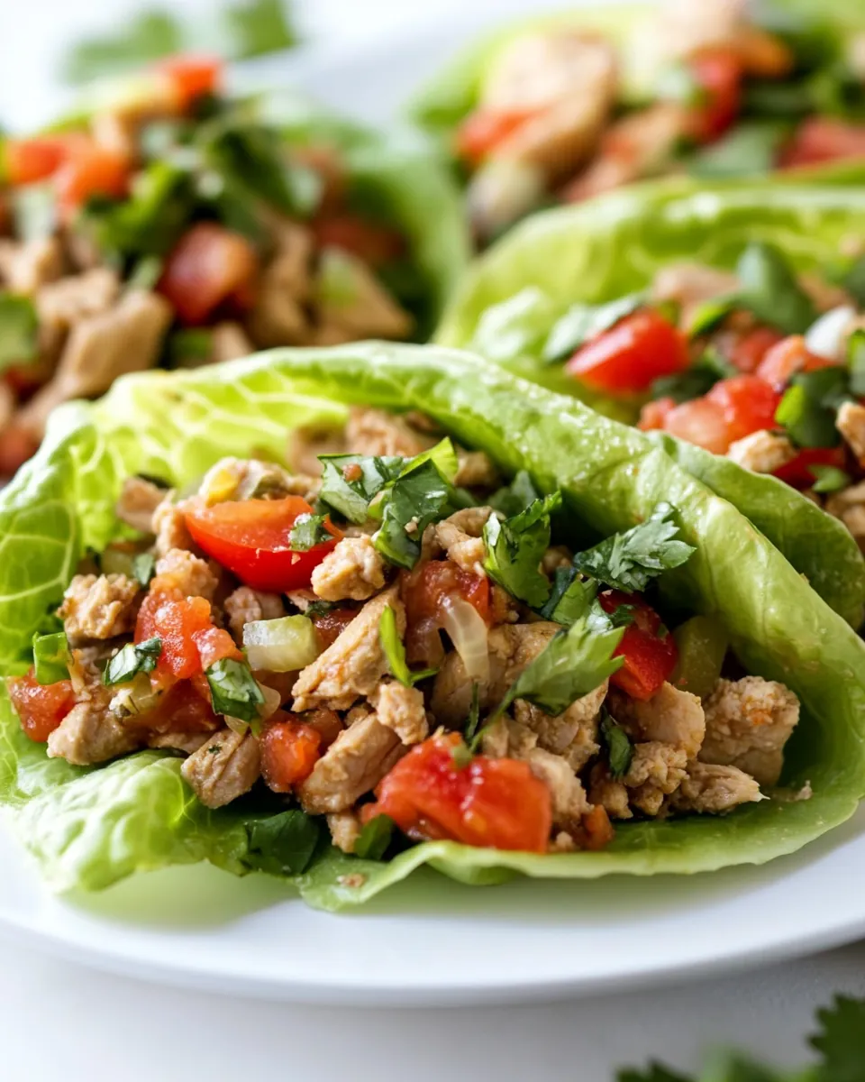 Turkey Taco Lettuce Wraps