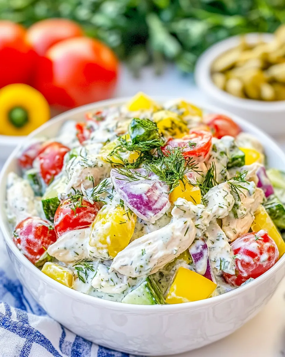 Tzatziki Chicken Salad