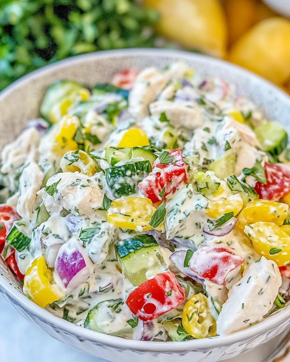 Tzatziki Chicken Salad