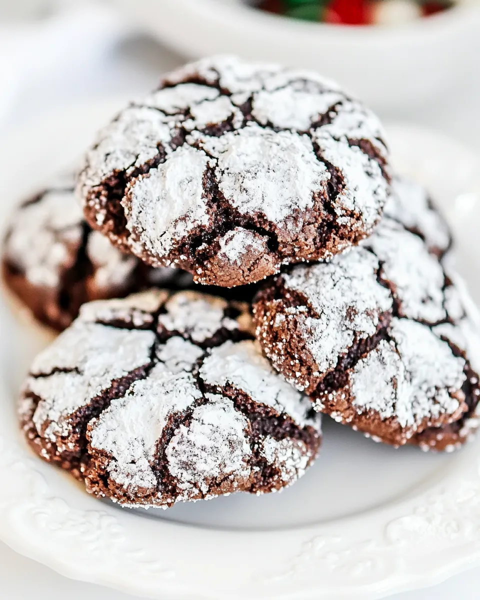 Ultimate Chocolate Crinkle Cookies Recipe