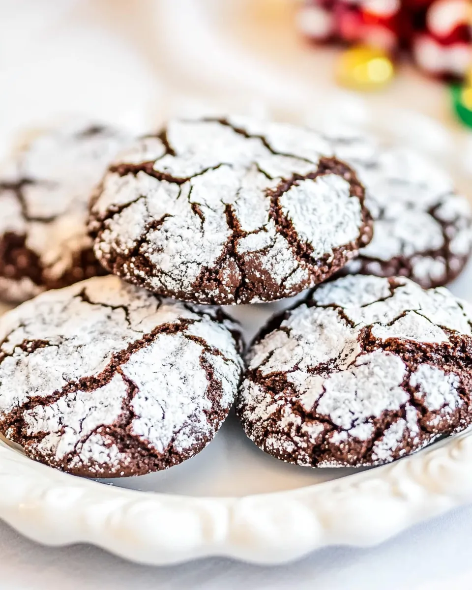 Ultimate Chocolate Crinkle Cookies Recipe