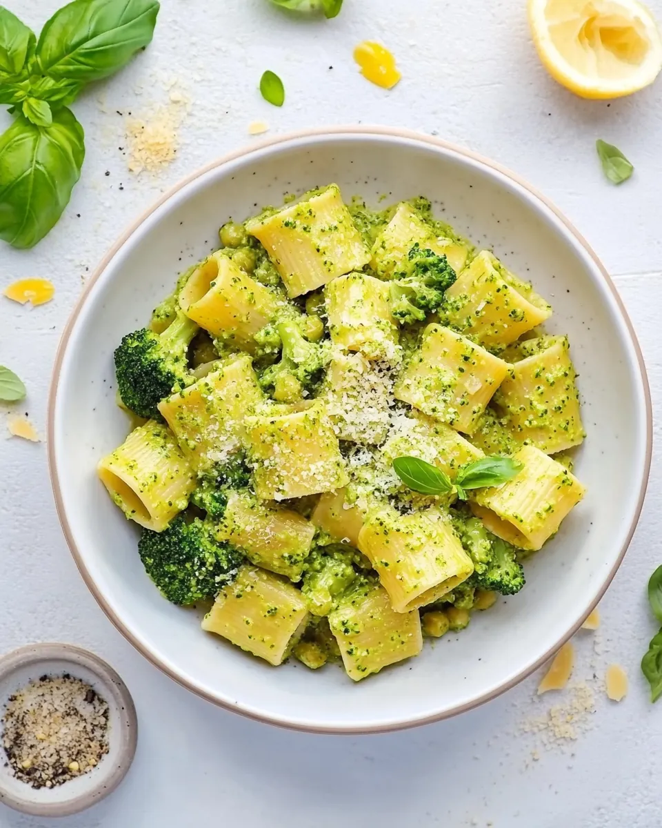 Vegan Broccoli Pesto Pasta