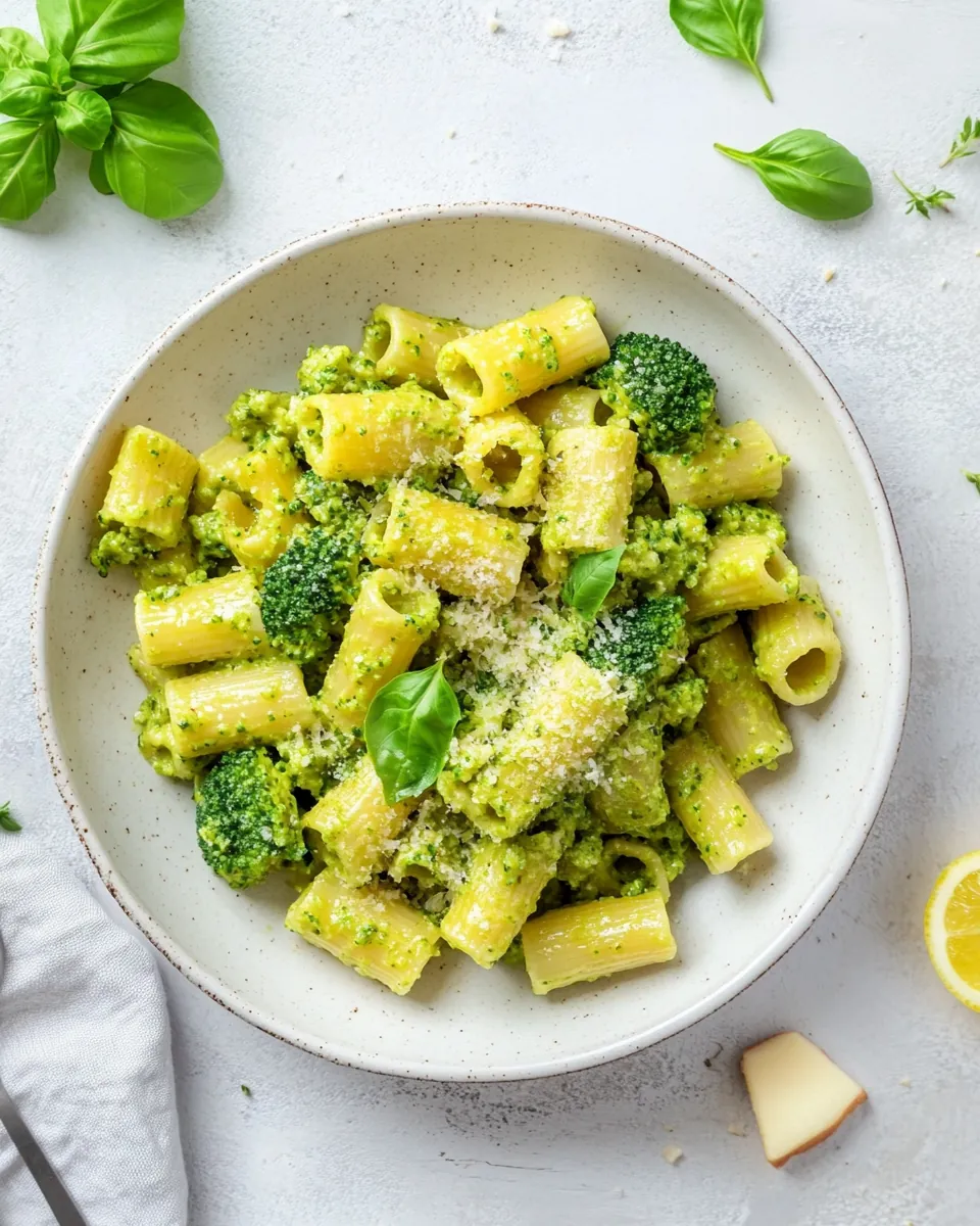 Vegan Broccoli Pesto Pasta