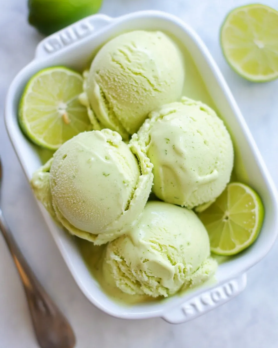 Vegan Key Lime Ice Cream