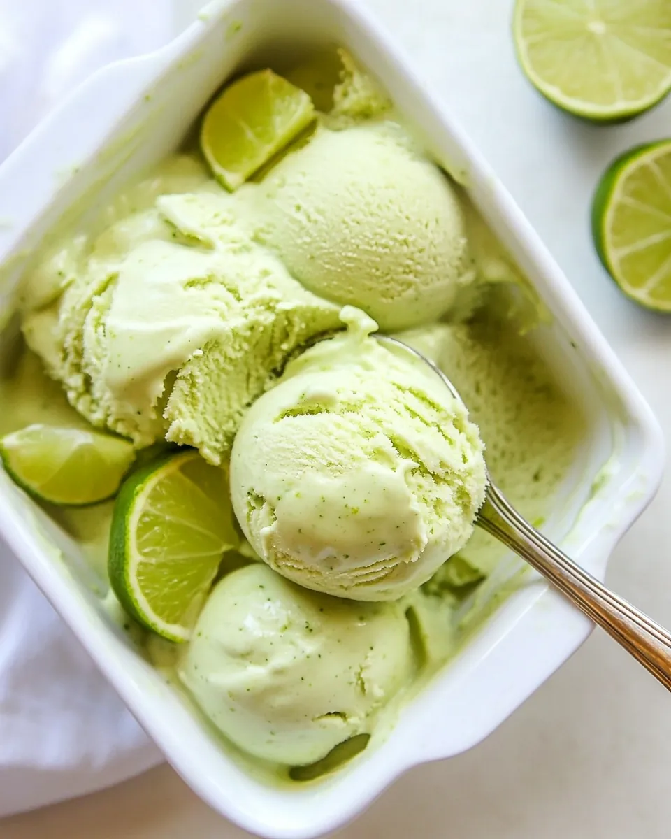 Vegan Key Lime Ice Cream