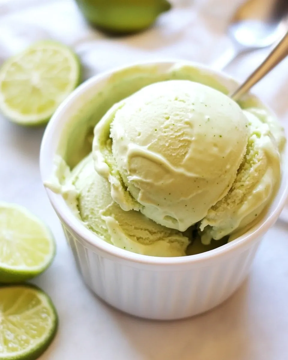 Vegan Key Lime Ice Cream