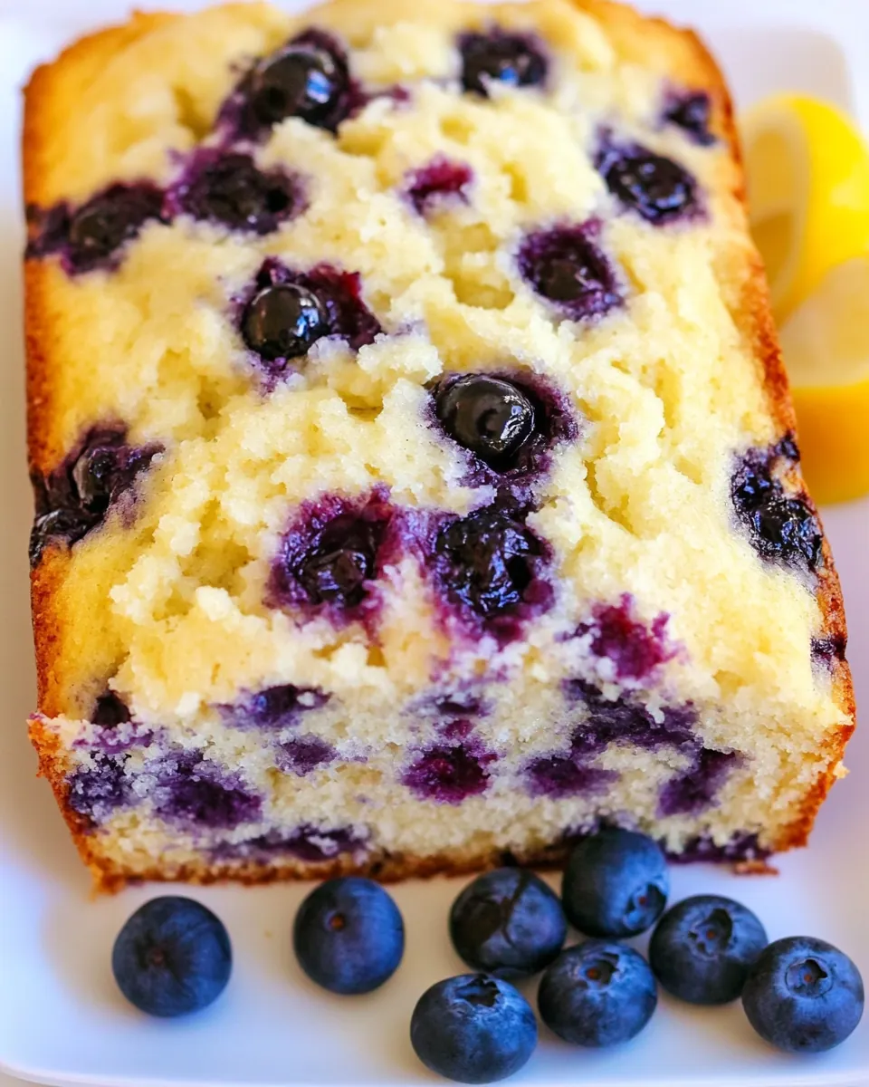 Vegan Lemon Blueberry Bread