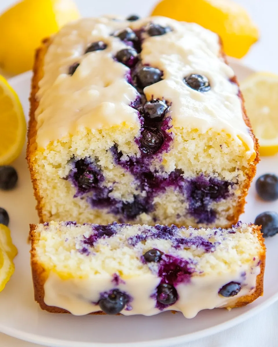 Vegan Lemon Blueberry Bread