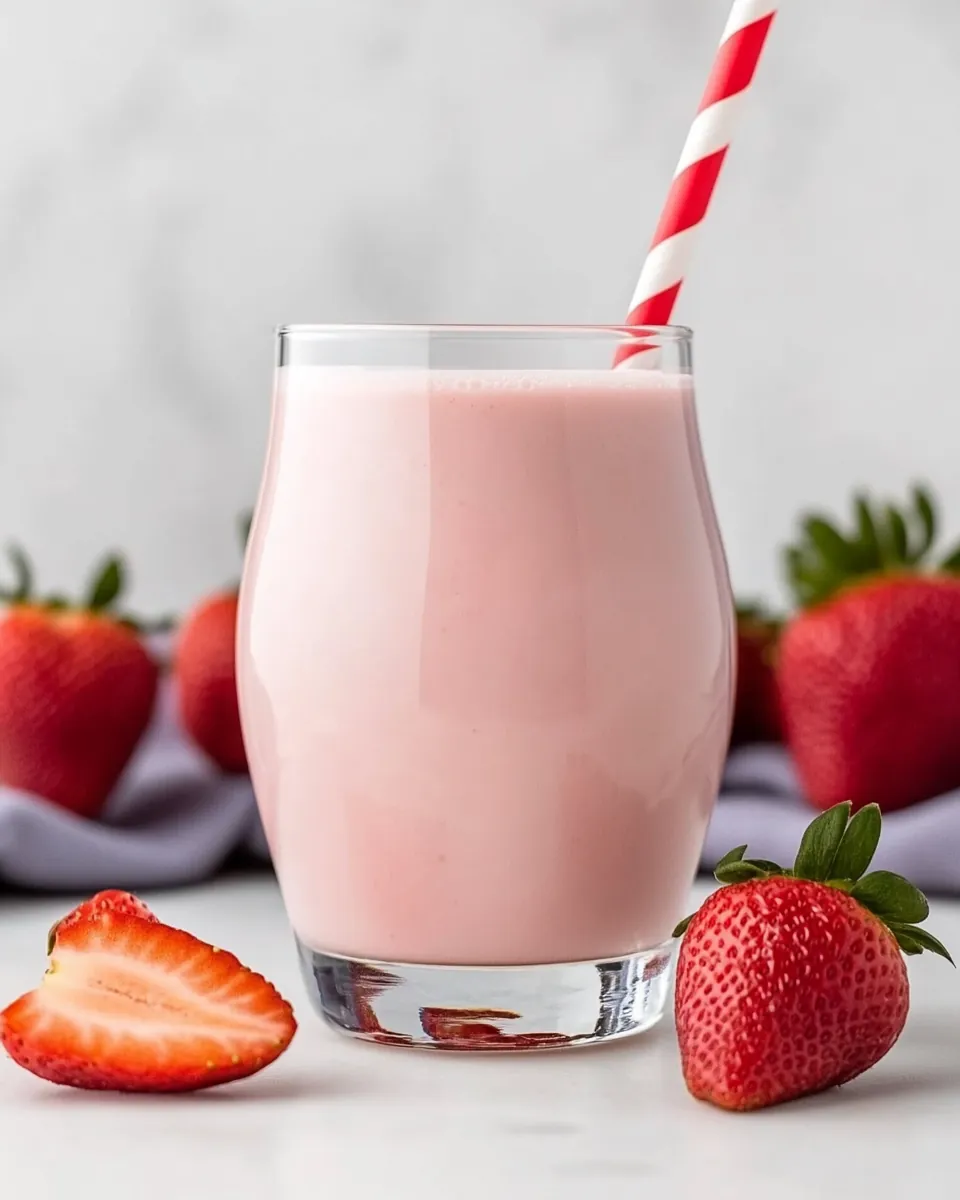 Vegan Strawberry Milk