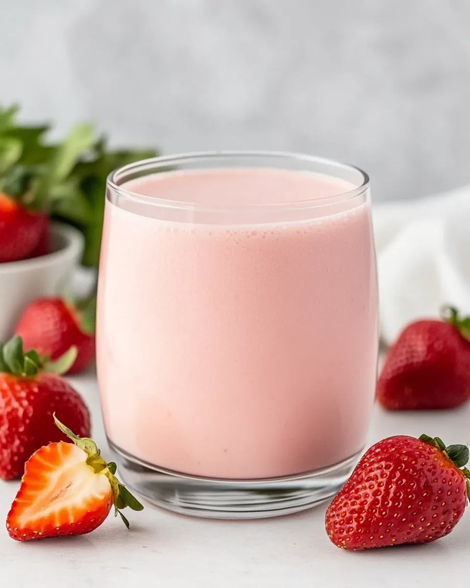 Vegan Strawberry Milk