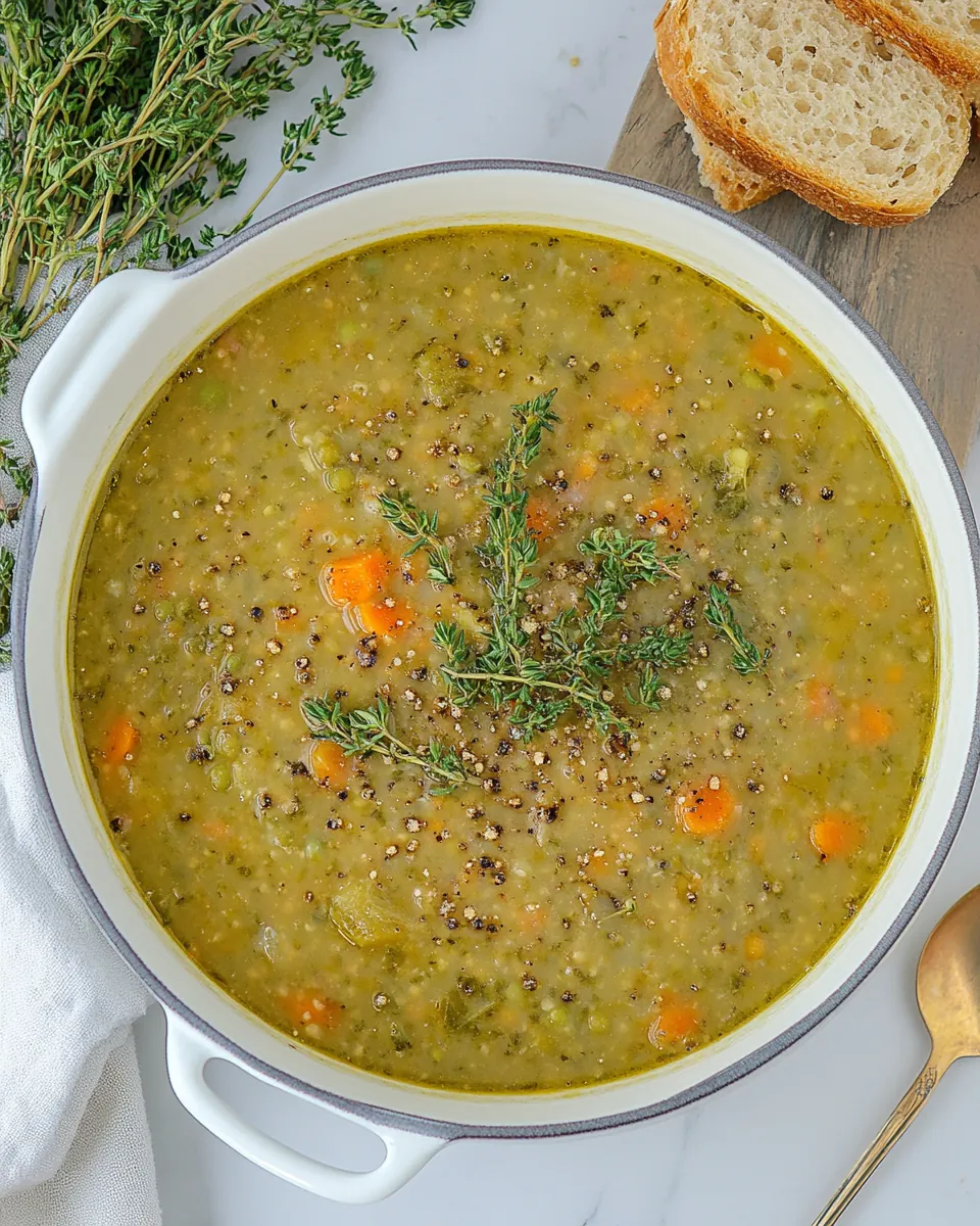 Vegetarian Split Pea Soup