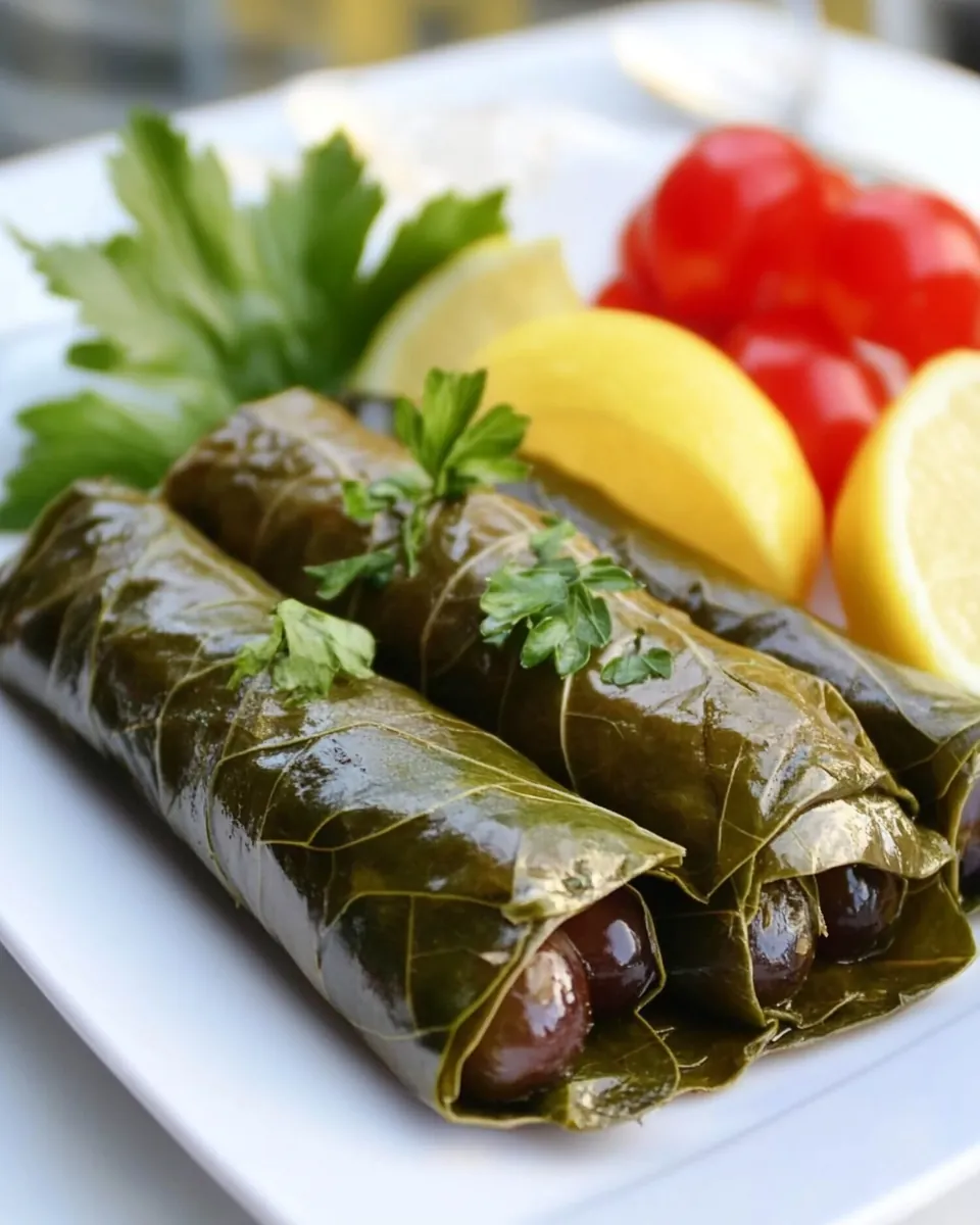 Vegetarian Stuffed Grape Leaves