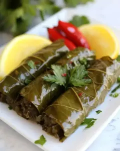 Vegetarian Stuffed Grape Leaves