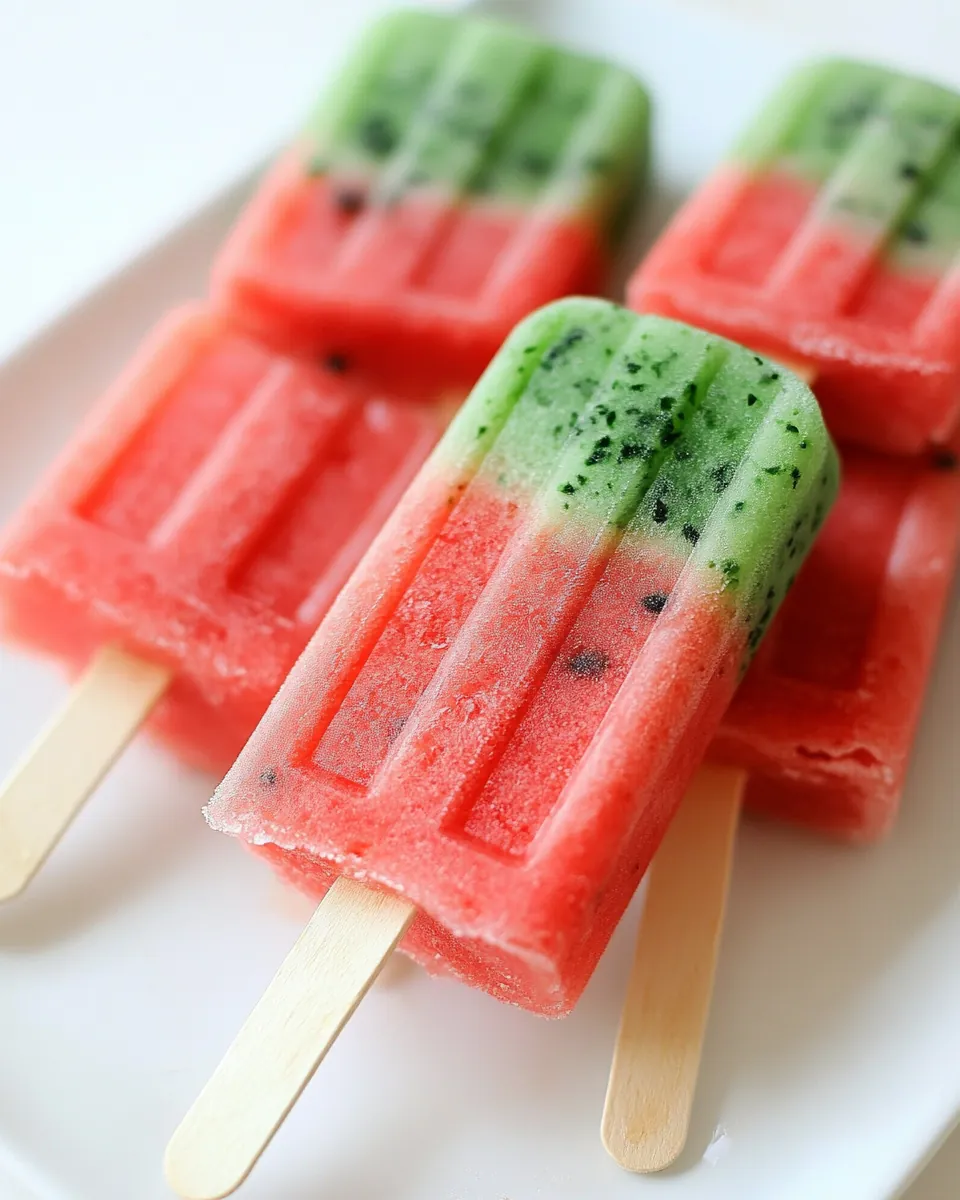 Watermelon Ice Pops