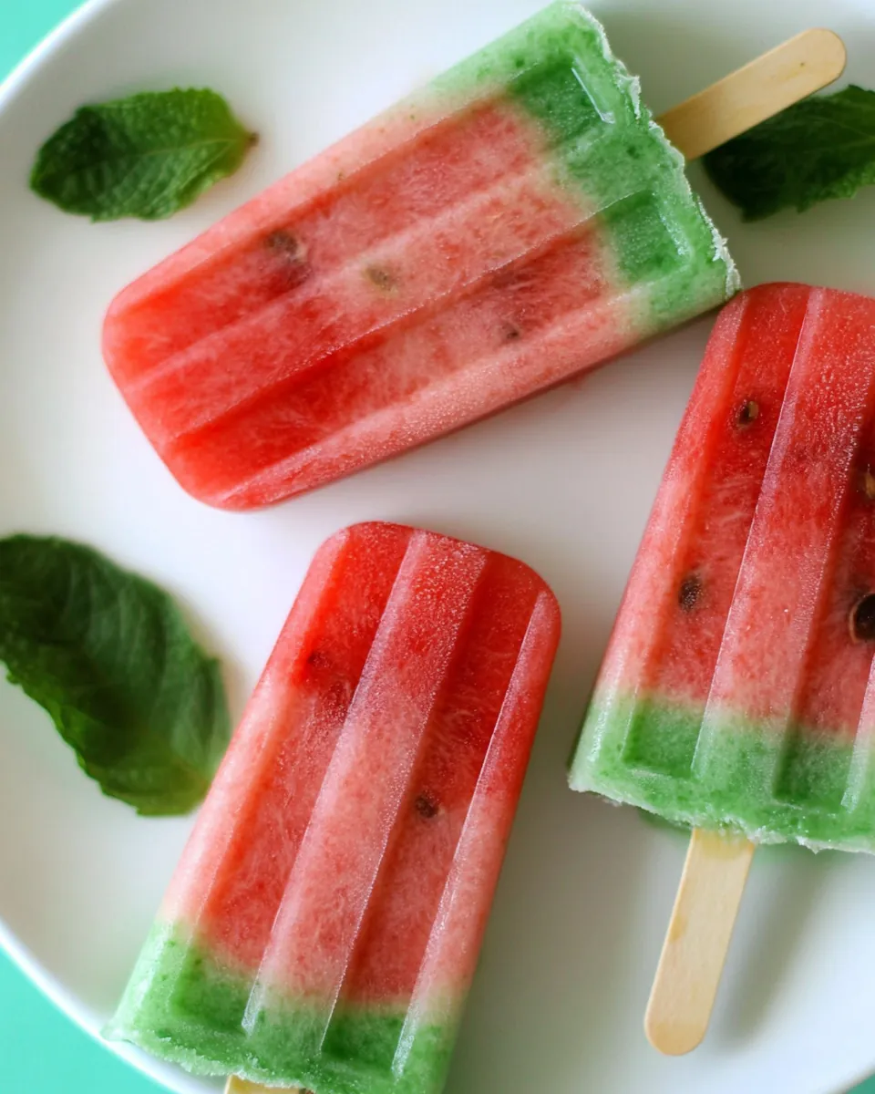 Watermelon Ice Pops