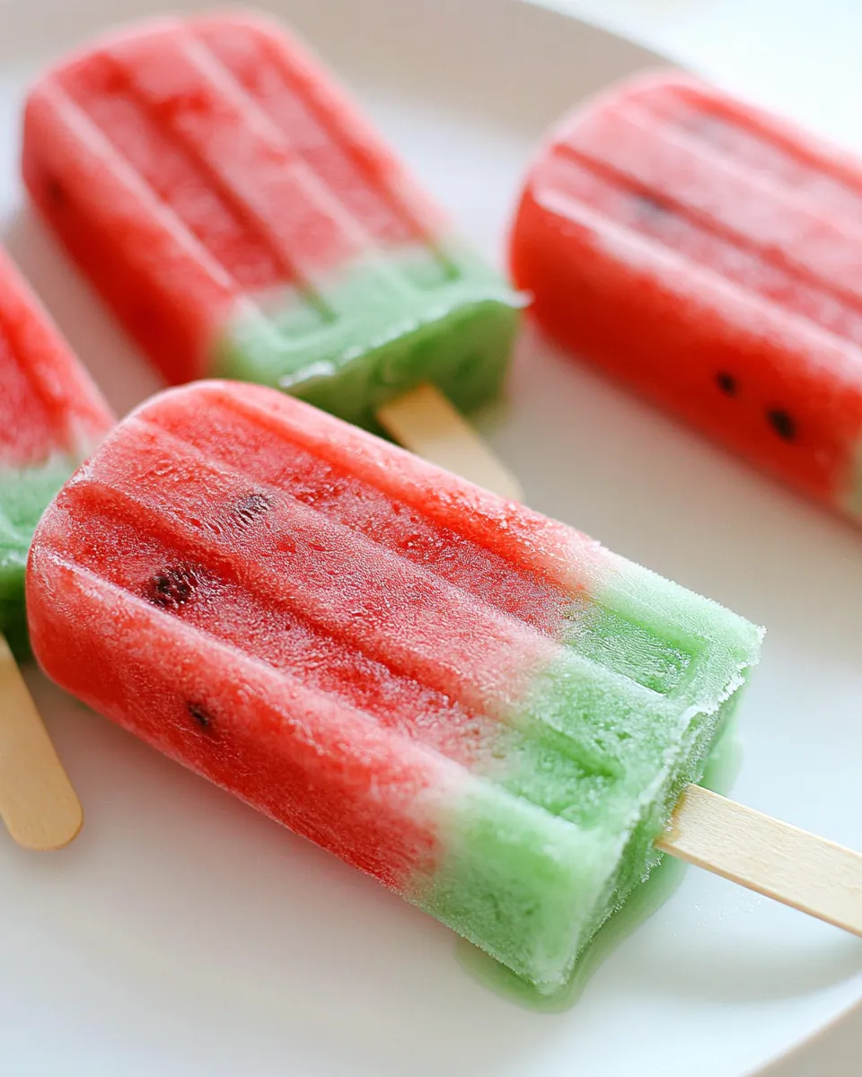 Watermelon Ice Pops