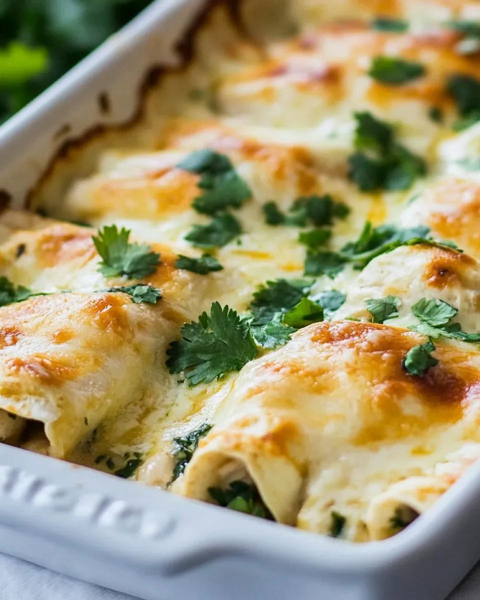 White Chicken Enchiladas