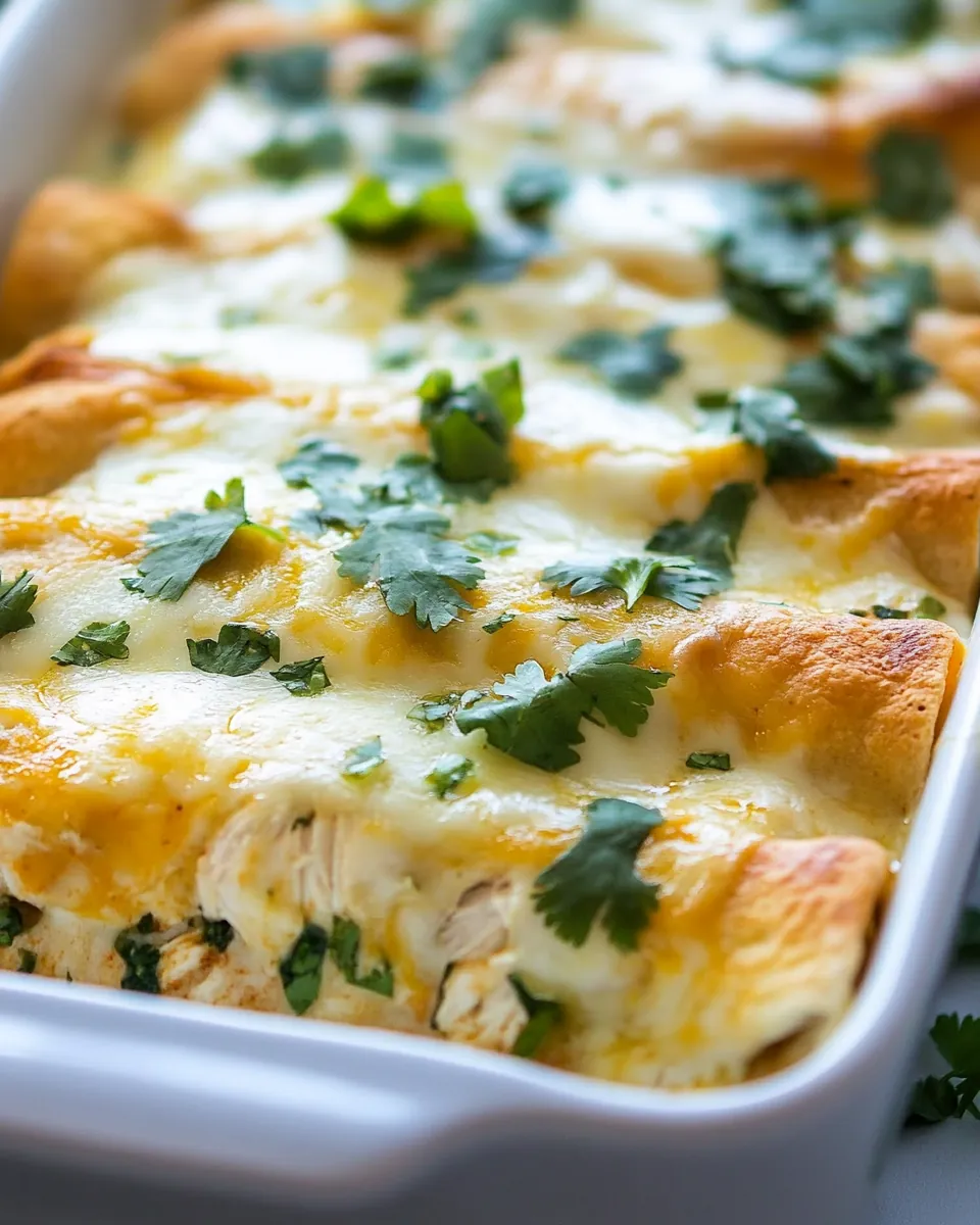 White Chicken Enchiladas