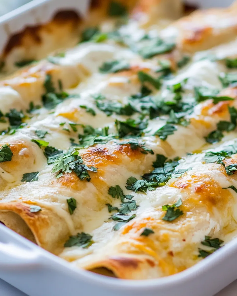 White Chicken Enchiladas