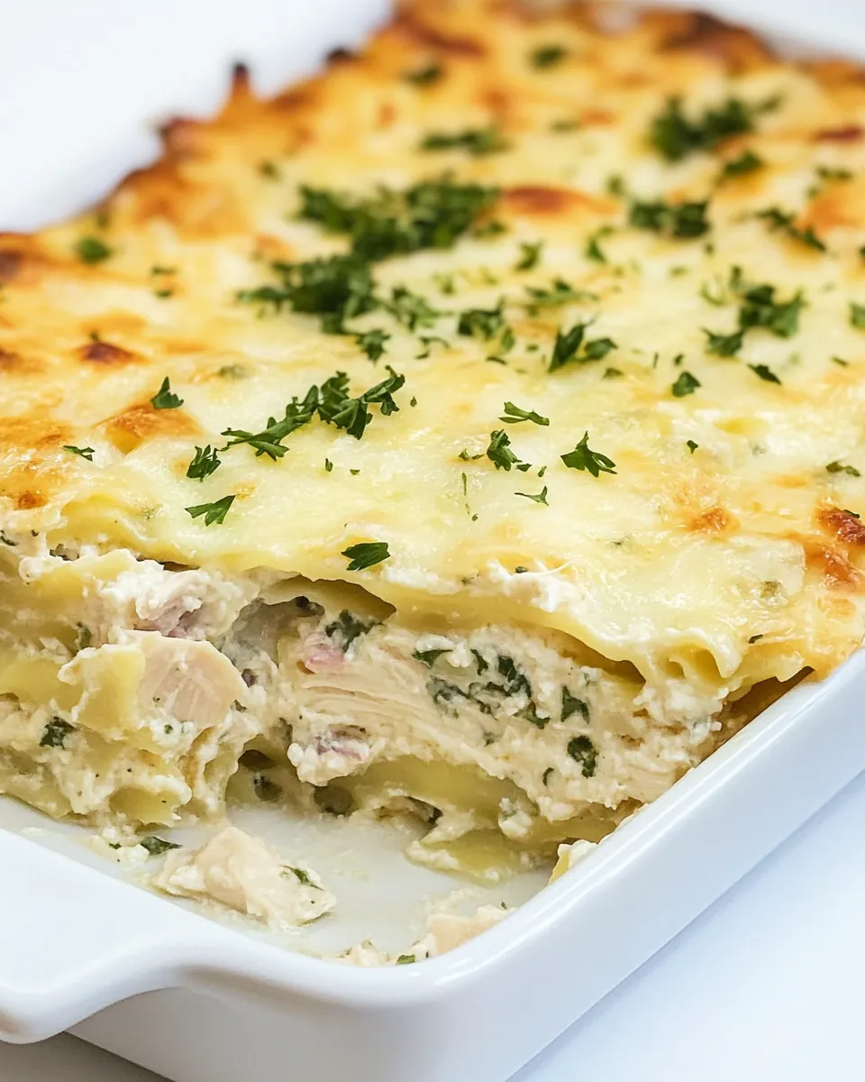 White Chicken Lasagna