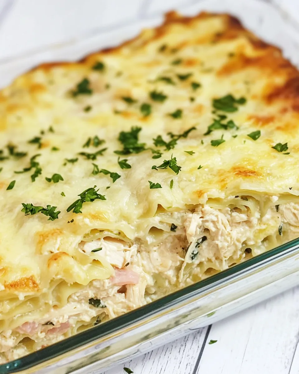 White Chicken Lasagna