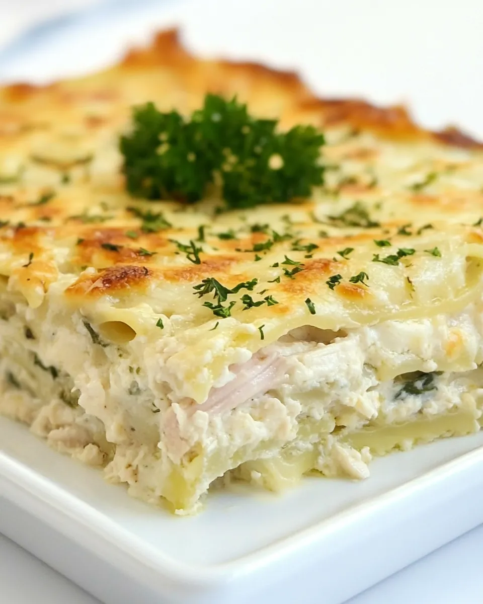 White Chicken Lasagna