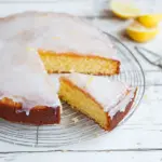 White Chocolate Cake with Lemon Glaze