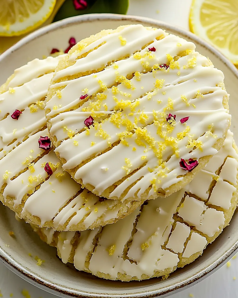 White Chocolate Dipped Lemon Shortbread