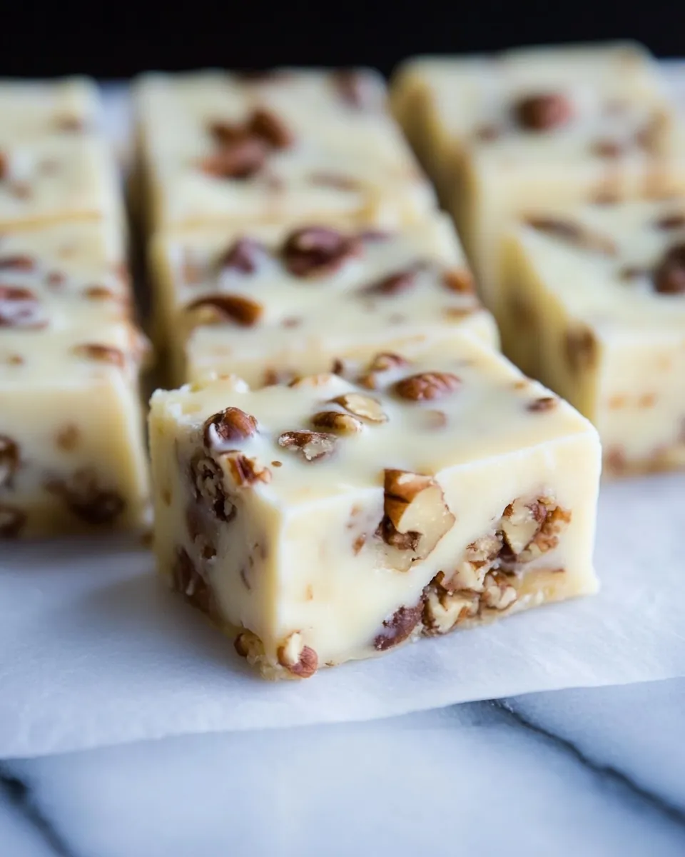 White Chocolate Pecan Candy