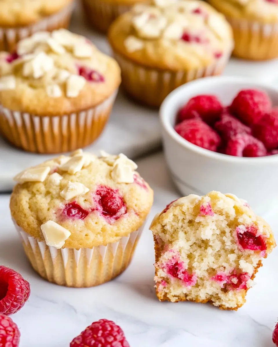 White Chocolate Raspberry Muffins