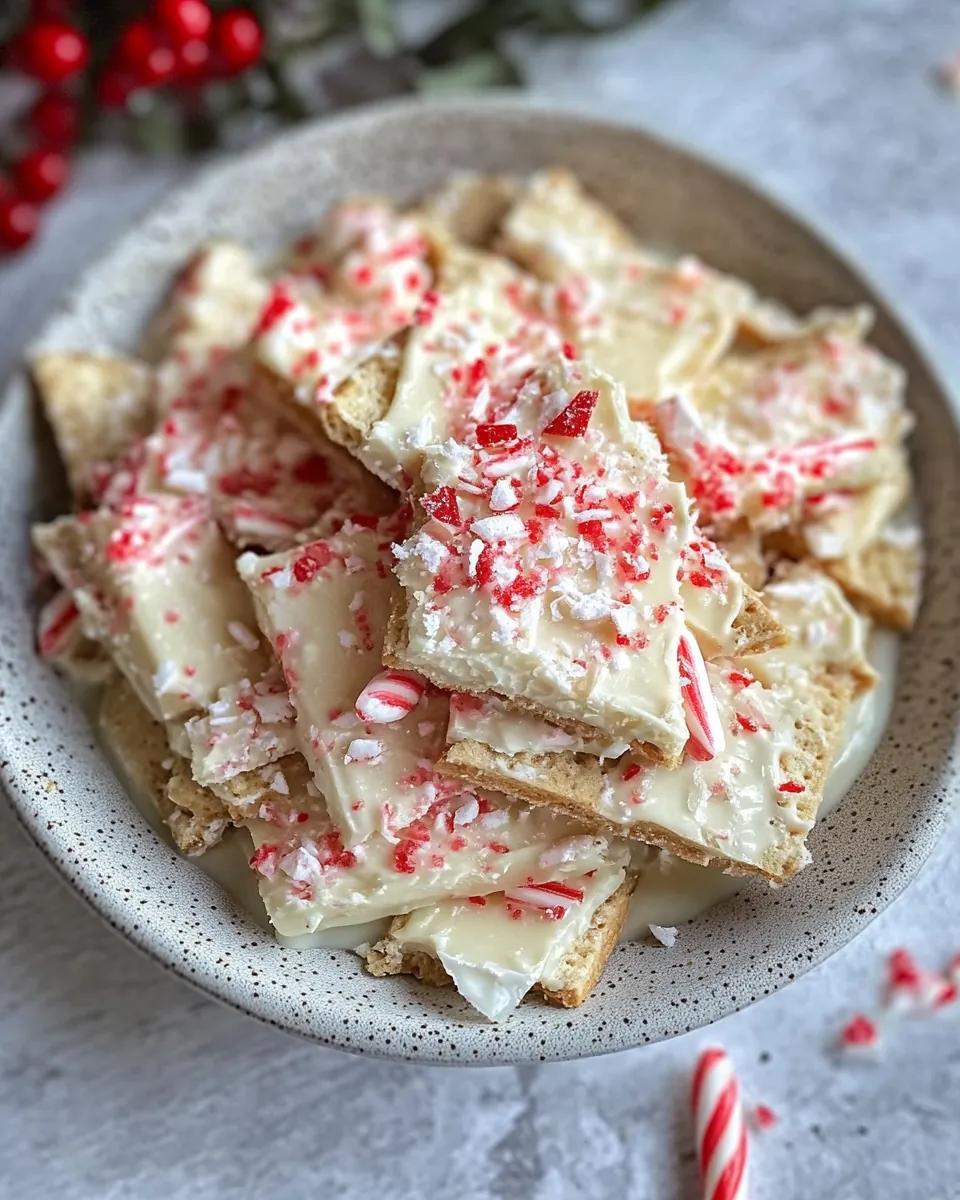 White Chocolate Saltine Toffee
