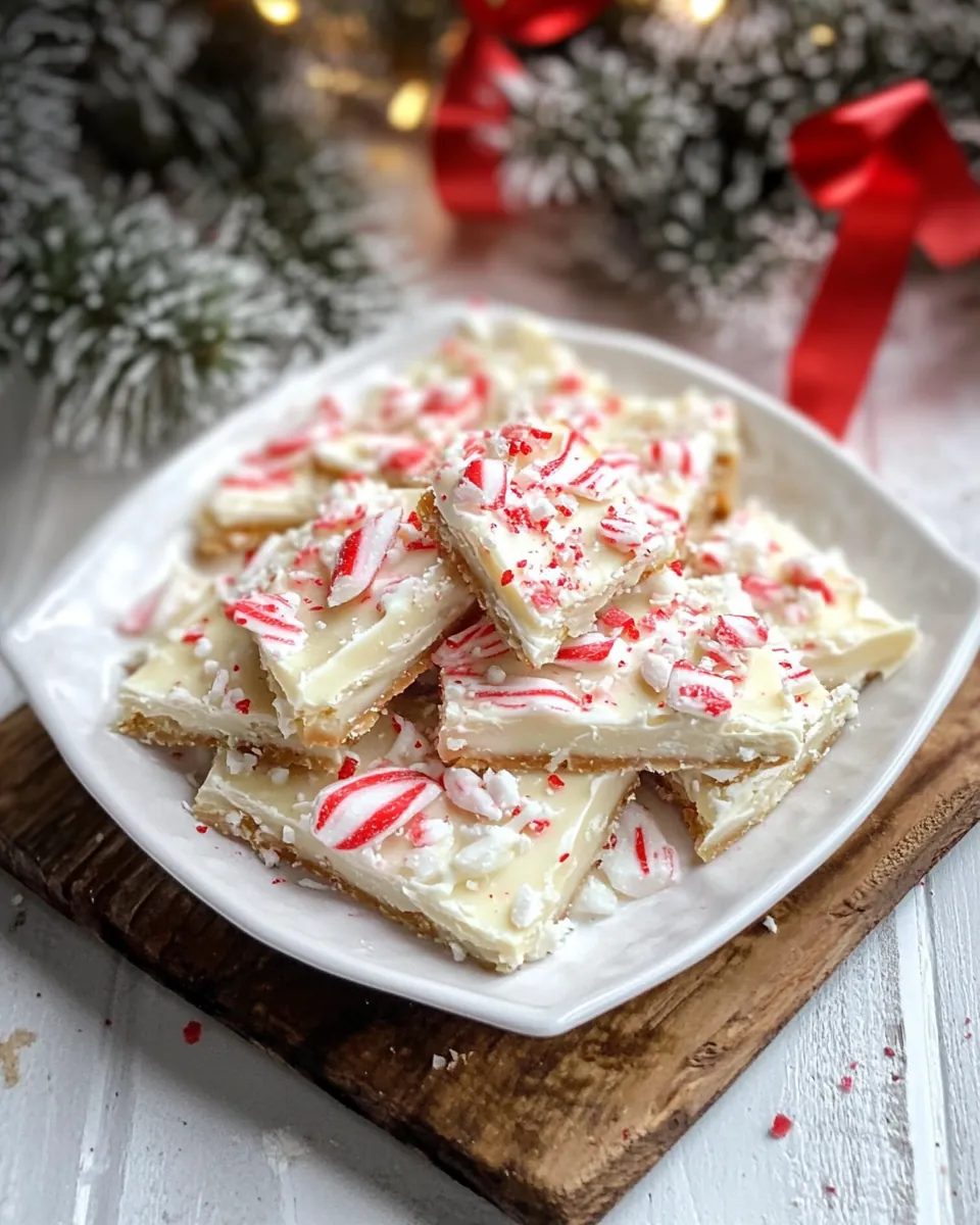 White Chocolate Saltine Toffee