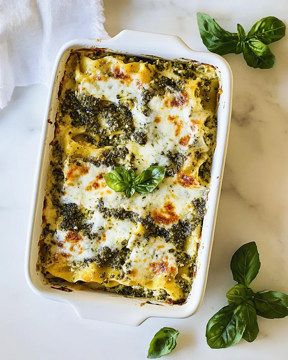 White Pesto Lasagna
