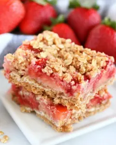 Whole Grain Strawberry Breakfast Bars