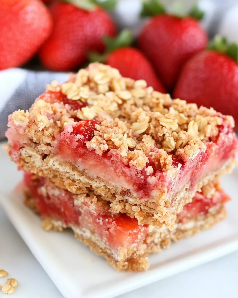 Whole Grain Strawberry Breakfast Bars