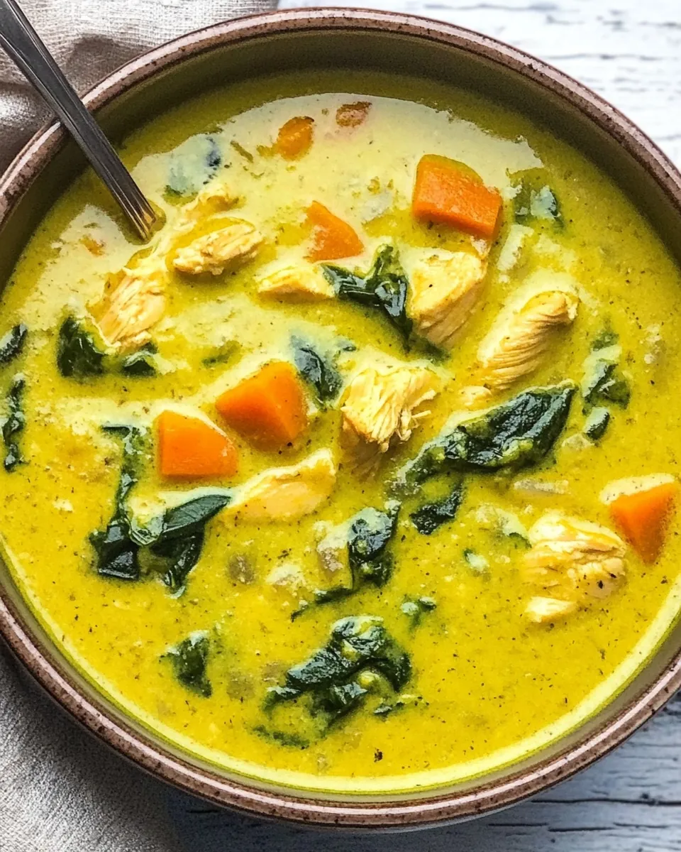 Whole30 Instant Pot Turmeric Tahini Chicken Soup