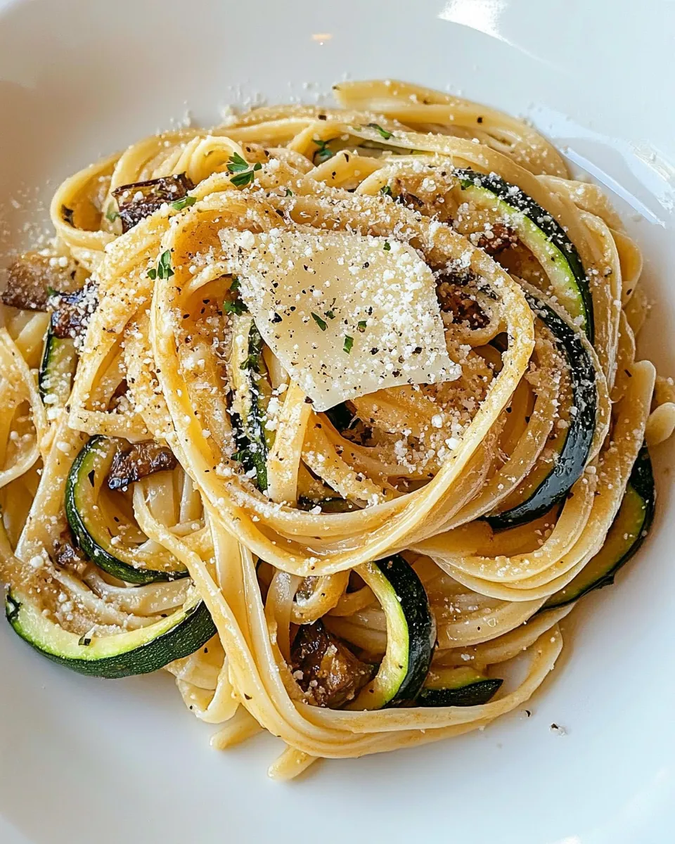 Zucchini Pasta with Provolone