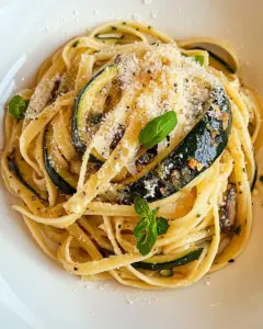 Zucchini Pasta with Provolone