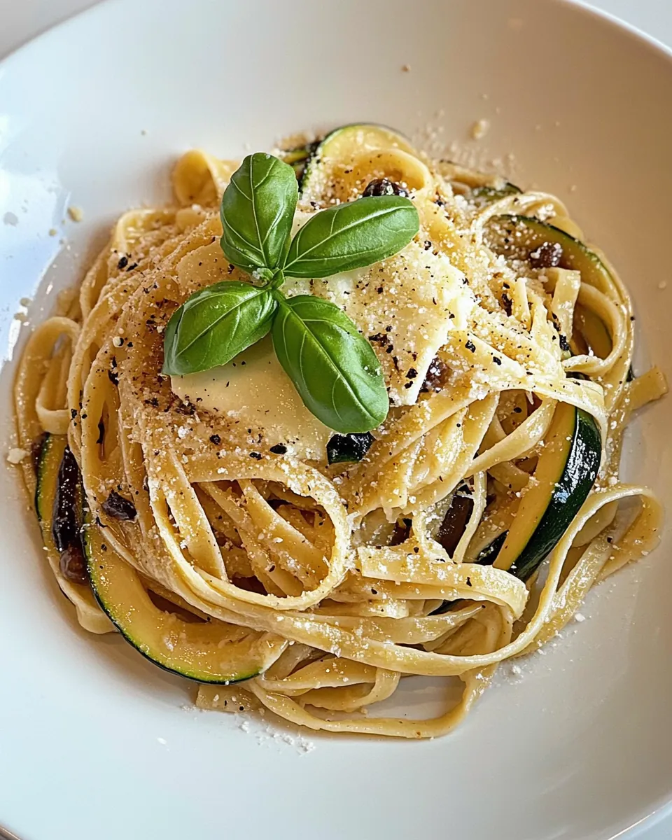 Zucchini Pasta with Provolone